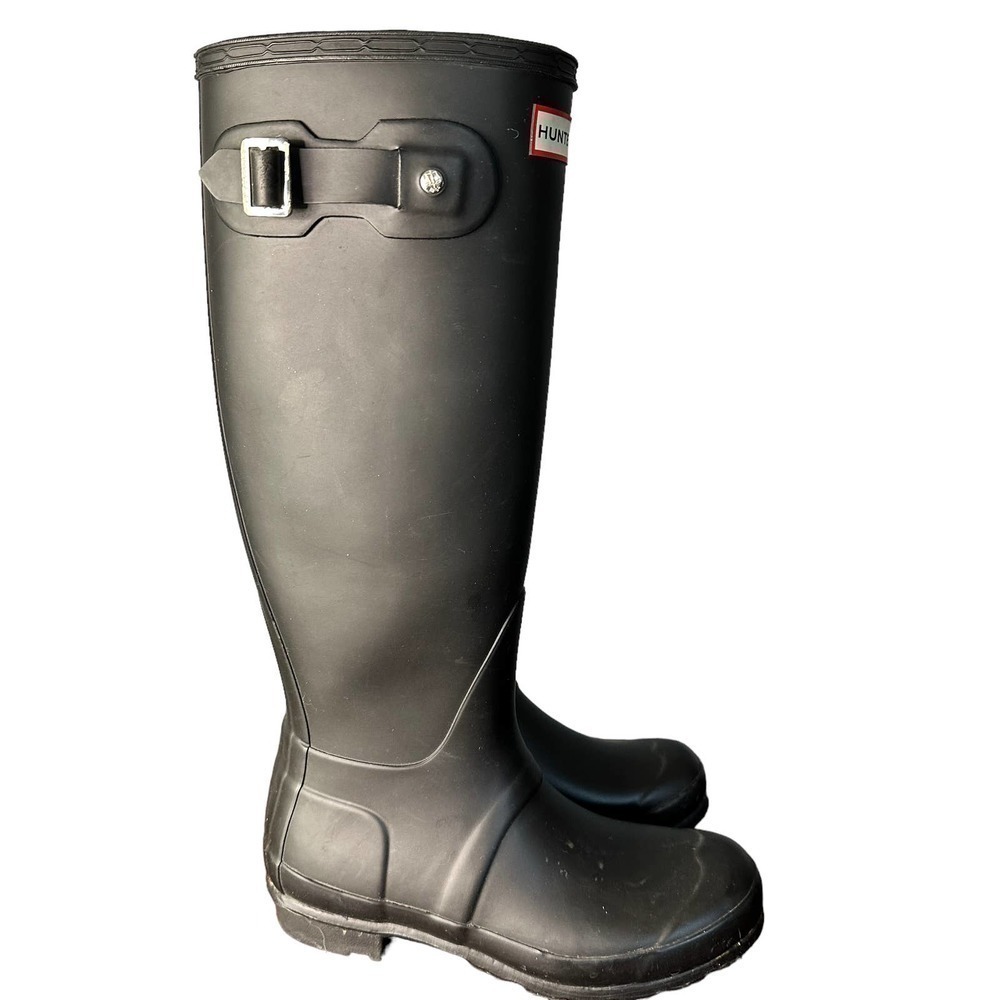 Hunter Black Rain Boots Size 5 F 4M